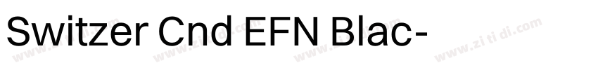 Switzer Cnd EFN Blac字体转换